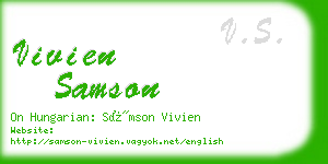 vivien samson business card